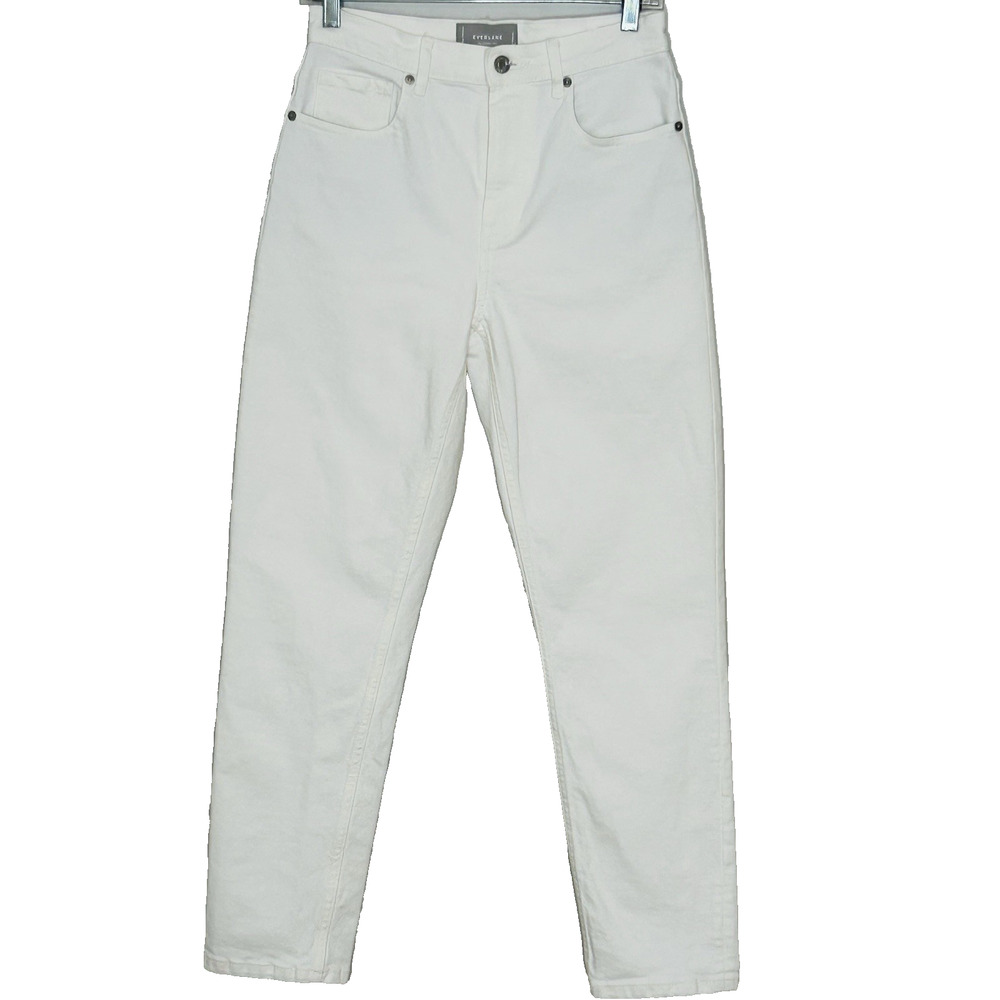 Everlane Cheeky Jeans Size 27 White Ivory Ankle Classic Capsule Minimalist
